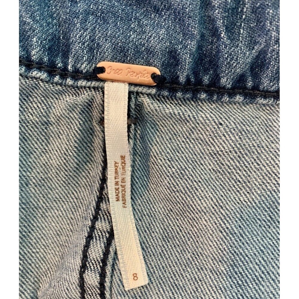 Free People Blue Denim Mini Skirt - Picture 7 of 9